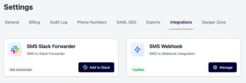 integrations integrations