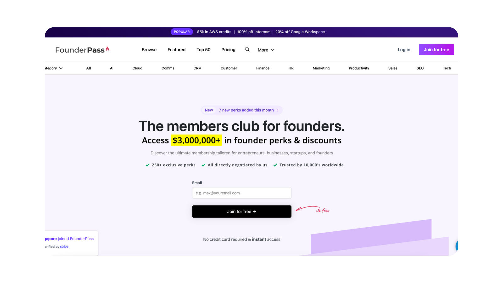 Founderpass Black Friday Deal Founderpass Black Friday Deal